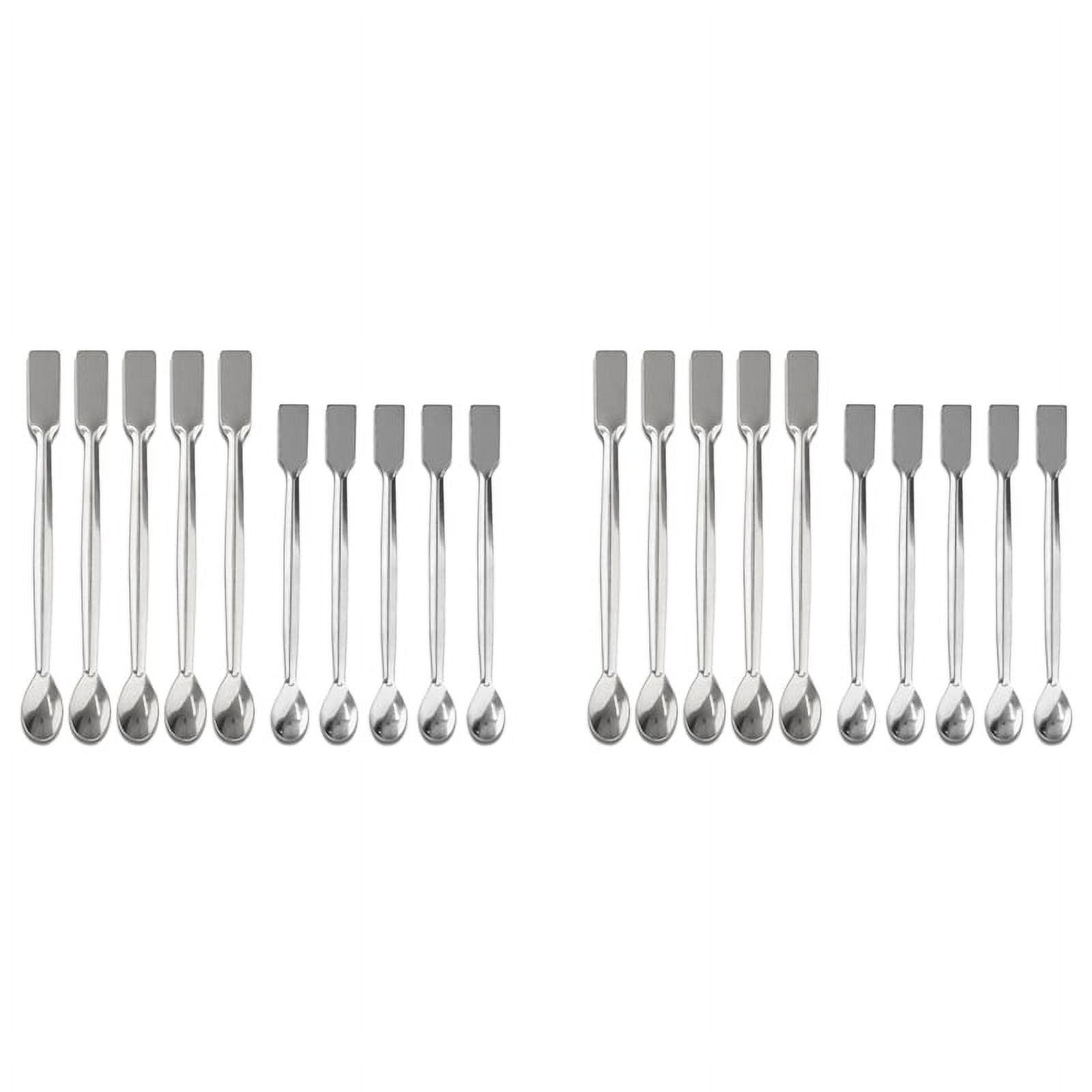 Lab Spatula Stainless Steel 15 PCS Lab Spoon Micro-Scoop Laboratory Tiny  Spoon for Reagent Sampling Mixing