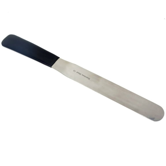 Stainless Steel Lab Spatula with Polyvinylchloride (PVC) Comfort Handle, 10" Blade, 1.5" Blade Width, 15.2" Total Length