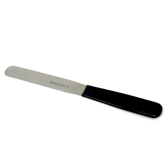 Stainless Steel Lab Spatula with Polyvinylchloride (PVC) Comfort Handle, 5" Blade, 0.88" Blade Width, 9.08" Total Length