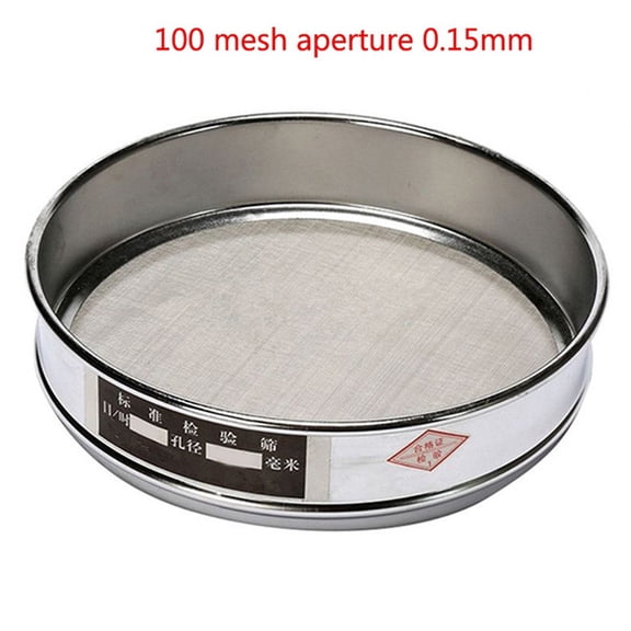 Stainless Steel Lab Test Sieve 20cm/7.9inch Diameter Standard Testing Screen with 304 Steel Mesh for Soil Food Powder Metal Analysis(100 Mesh)