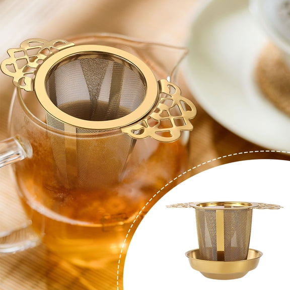 Stainless Steel Lace Tea Infuser for Loose Leaf Tea with Floral Filter Design