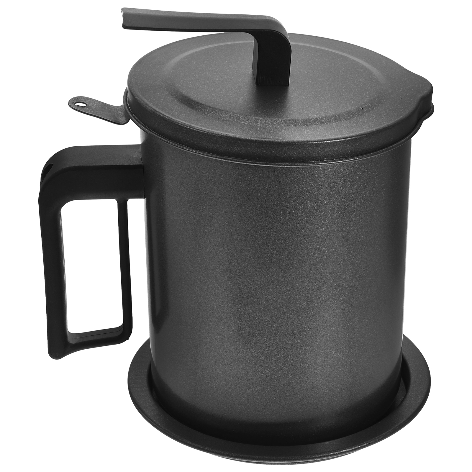 Stainless Steel Lard Tank Grease Can for Kitchen with Strainer Soy Sauce Pot Containers Oil