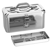 Stainless Steel Large Capacity Tool Box Industrial Heavy Duty Thickened Metal Box Household Hardware Storage Tool Box
