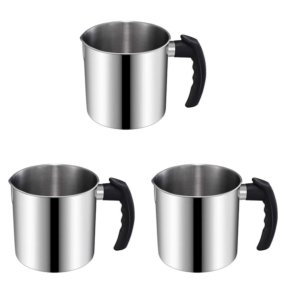 Stainless Steel Large Capacity Wax Melting Pot Double Boiler Wax Melter Bowl for Candle Making Soap Making Chocolate Heating High Heat Resistant Kitchen Tool