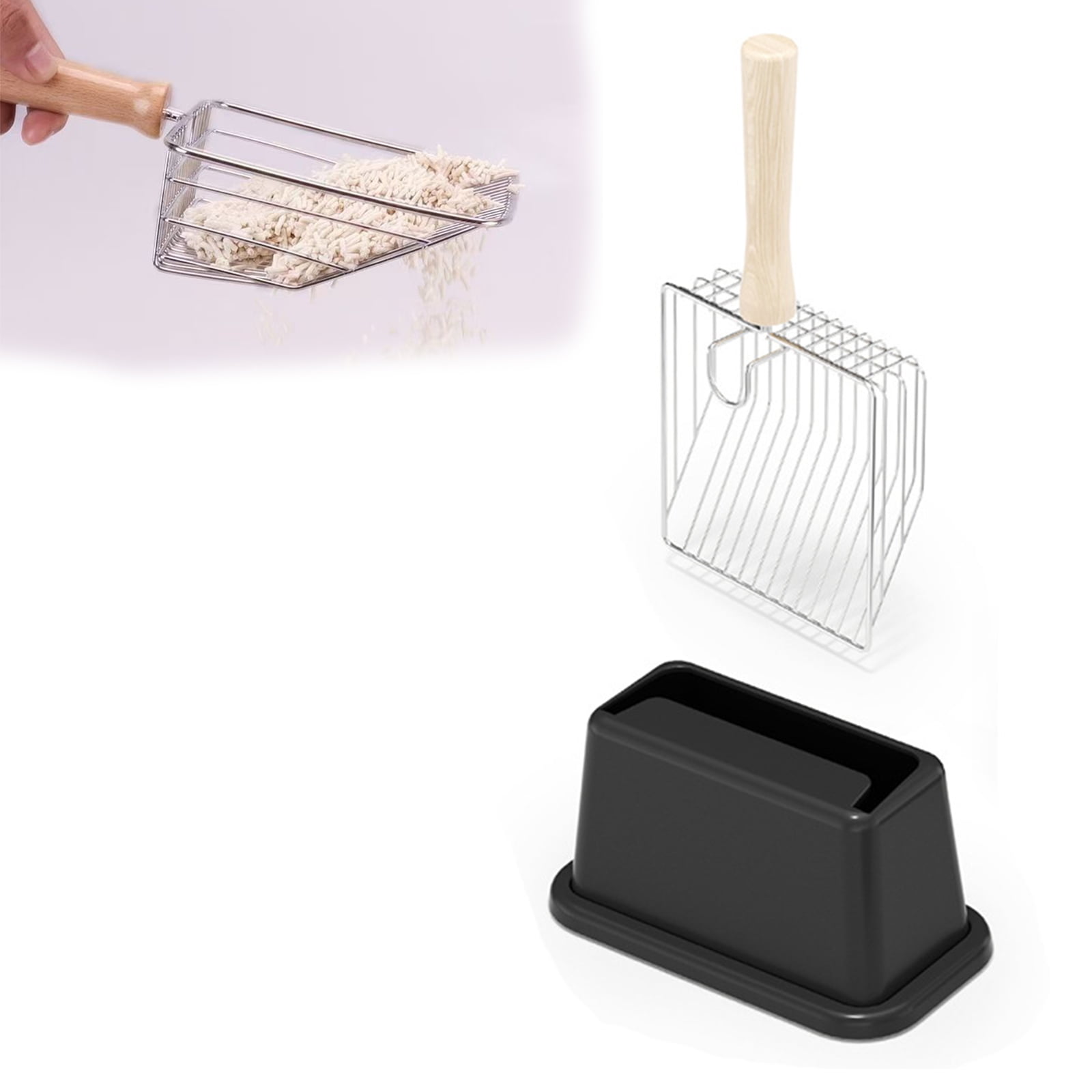 Stainless Steel Large Cat Litter Scoop, Durable Sifter with