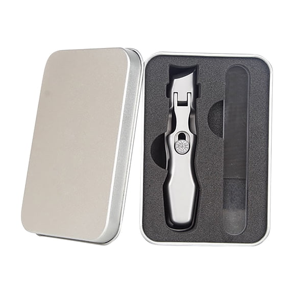 Stainless Steel Large Opening Nail Clippers, Multifunctional Slant Trimming Nail Clippers for Elderly and Adults - Portable, Anti-Splashing Design, Easy to Use with Wide Jaw for Thick Nails