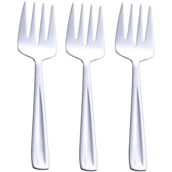 Stainless Steel Large Serving Fork Set, 9.5-inch Big Serving Fork for Party, Banquet, Buffet, Dishwasher Safe, Set of 3