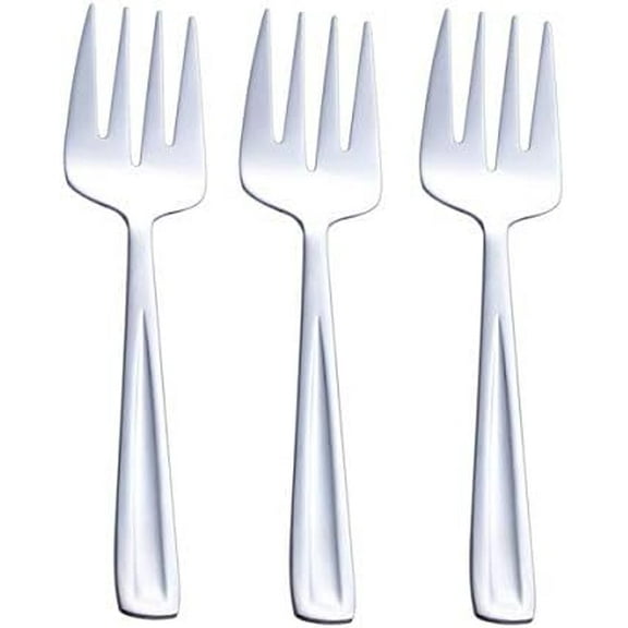 Stainless Steel Large Serving Fork Set, 9.5-inch Big Serving Fork for Party, Banquet, Buffet, Dishwasher , Set of 3