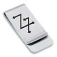 thumbnail image 1 of Stainless Steel Lead Alchemy Symbol Classic Slim Money Clip Credit Card Holder, 1 of 2