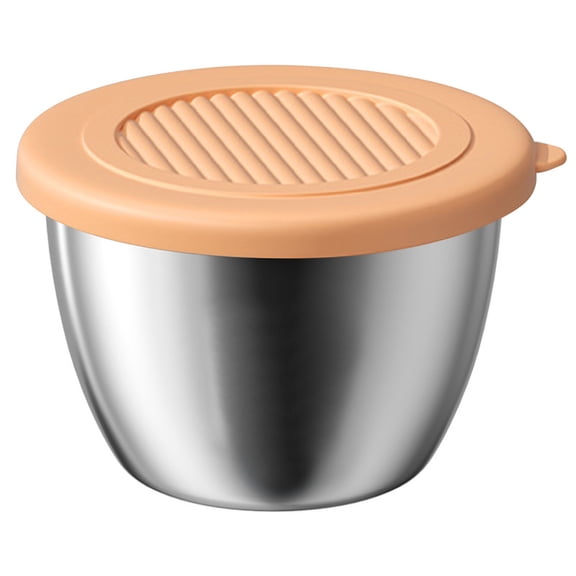 Stainless Steel Leakproof Condiment Cups with Secure Lids for Dressings Dips and Ketchup Sealed Food Storage Containers