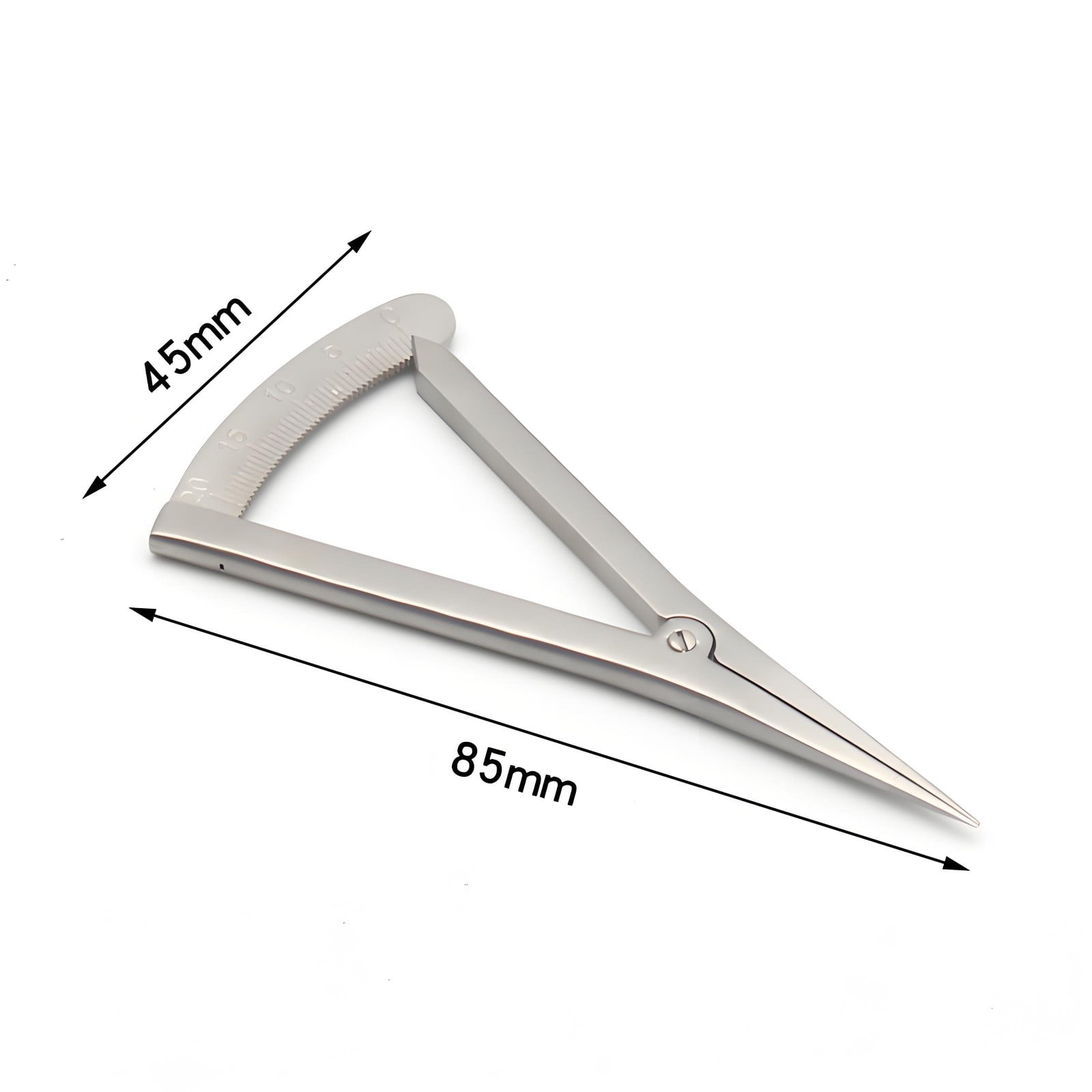 Stainless Steel Leather Edge Spacing Gauge, Adjustable Scribing Tool with Scale for DIY Leathercraft, Precision Stitch Line Marker (Type A Screw Lock / Type B Standard)