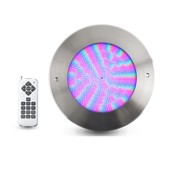 All Stainless Steel Led Underwater Light Thin Section Wall-mounted Swimming Pool Light RGB Colorful Remote Control Color-changing Light Surface-mounted Light Fixture 18W, 25W, 35W ,High Efficiency