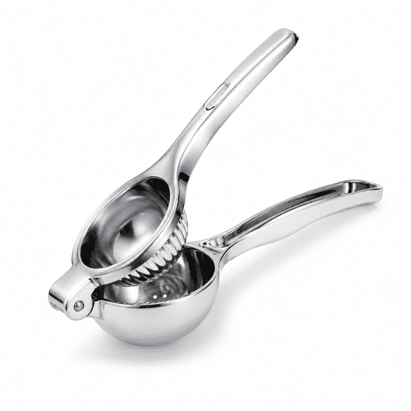 Stainless Steel Lemon Juicer Handheld Citrus Squeezer, Manual Lemon Lime Orange Juice Press with Extended Ergonomic Handle