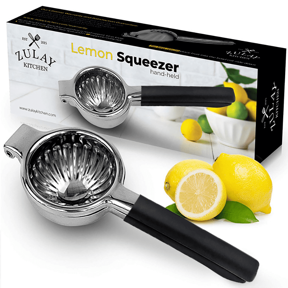 Stainless Steel Lemon Juicer Squeezer, Non Slip Heavy Grip Design Duty