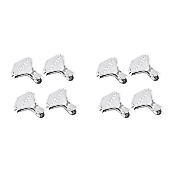 Stainless Steel Lemon Wedge Squeezer, Manual Lemon Clamp, Citrus Squeezer, for Home, Kitchen, Bar, 8 Pieces,8 x Lemon juicer,Silver