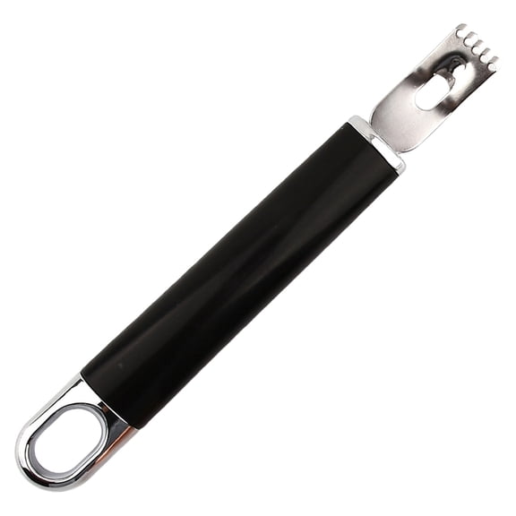 Stainless Steel Lemon Zester Grater with Hanging Loop, Lemon Shaver Tool, Citrus Zester Grater, Peeler Tool for Orange, Citrus Peeler with Channel Knife for Home Kitchen, 1Pc(Silver,7.3x1")