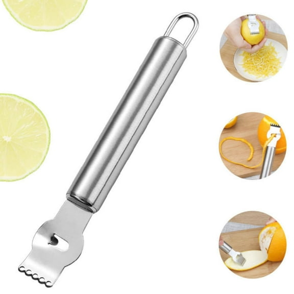Stainless Steel Lemon Zester Grater for Kitchen, Professional Citrus Peeler with Fine Microplane, Fruit Zester for Baking Cooking Garnishing, Efficient Lemon Orange Cheese Grater Kitchen Gadget Tool