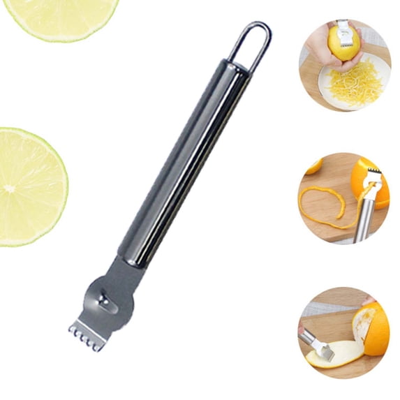 Stainless Steel Lemon Zester and Grater for Baking and Cooking 1-Piece