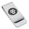 thumbnail image 1 of Stainless Steel Leo Zodiac (Lion) Classic Slim Money Clip Credit Card Holder, 1 of 2