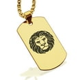 thumbnail image 1 of Stainless Steel Leo Zodiac (Lion) Dog Tag Pendant Necklace, 1 of 3