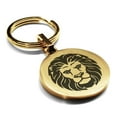 thumbnail image 1 of Stainless Steel Leo Zodiac (Lion) Round Medallion Keychain Circle Ring, 1 of 2