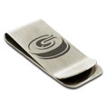 thumbnail image 1 of Stainless Steel Letter G Initial 3D Monogram Engraved Engraved Money Clip Credit Card Holder, 1 of 1