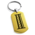 thumbnail image 1 of Tioneer Stainless Steel Letter I Initial Metro Retro Monogram Engraved Dog Tag Keychain Keyring, 1 of 1