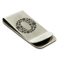 thumbnail image 1 of Tioneer Stainless Steel Letter O Initial Dotted Monogram Engraved Engraved Money Clip Holder, 1 of 1