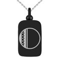 thumbnail image 1 of Tioneer Stainless Steel Letter O Initial Metro Retro Monogram Engraved Small Rectangle Dog Tag Charm Pendant Necklace, 1 of 1