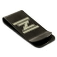 thumbnail image 1 of Stainless Steel Letter Z Initial Empire Monogram Engraved Engraved Money Clip Credit Card Holder, 1 of 1
