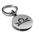 thumbnail image 1 of Stainless Steel Libra Zodiac Sign (Scales) Round Medallion Keychain Circle Ring, 1 of 2
