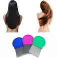 thumbnail image 1 of Stainless Steel Lice Comb Hair Rid Metal Teeth Head Lice Remover Comb with Anti-Slip Grip, Rounded Tips Protect Scalp, 1Pc Fine Tooth Hair Comb for Detangling, Grooming and Scalp Care at Home, 1 of 8