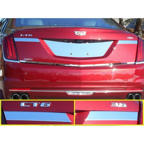 Stainless Steel License Bar Extension Trim for 2016-2017 CADILLAC CT6