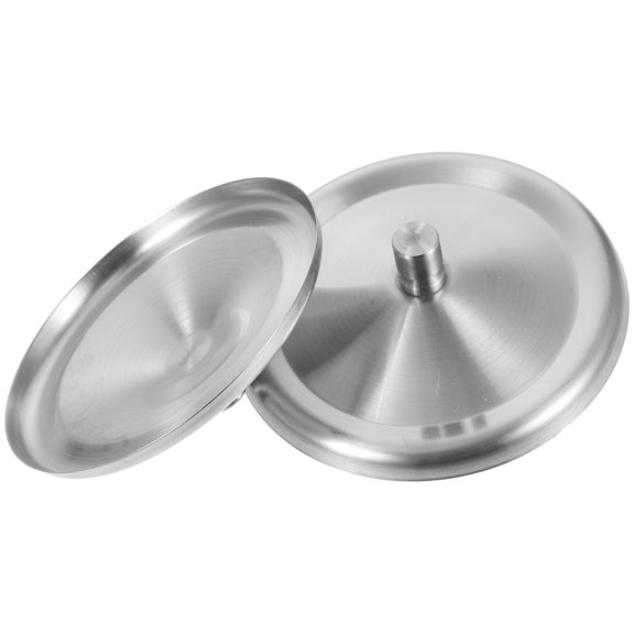 Stainless Steel Lid 2 Pcs Cup Sealing Lids Glass Cups Wine Glasses Gai Cover Child Travel