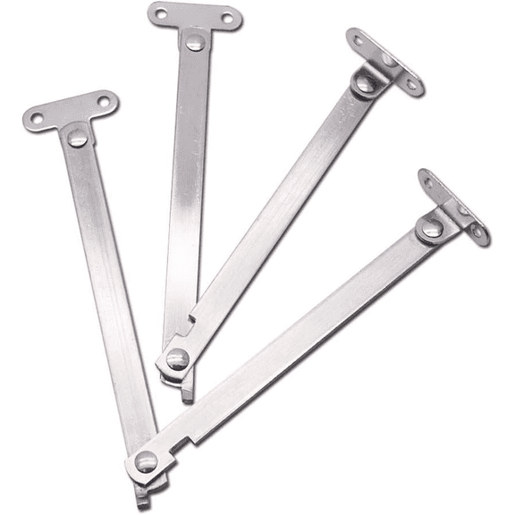 Stainless Steel Lid Support Hinge, 2 Pack, 9 Inch, Soft Close