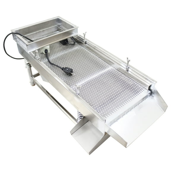 Stainless Steel Linear Vibrating Screen Sieve Shaker with 3*20mm Screen