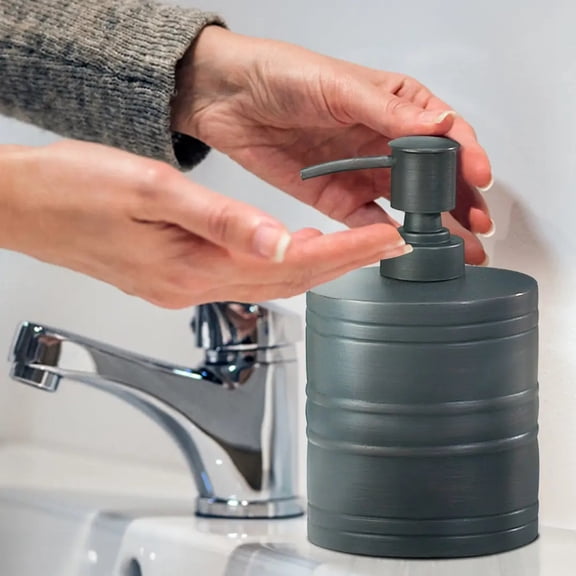 Stainless Steel Liquid Soap Dispenser Pump Bottle Bathroom Vanity & Kitchen Sink,Holds Soap,Lotion & Sanitizer Orb