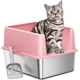 Photo inspiration: Stainless Steel Litter Box Small Cat Litter Box With Lid Photo Inspiration