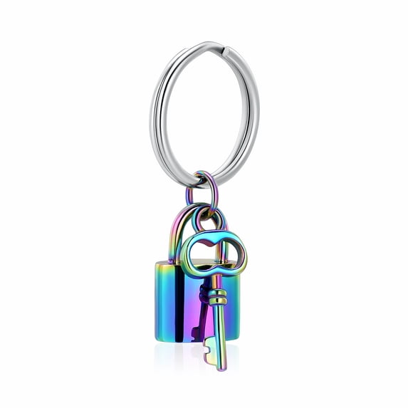 Stainless Steel Lock with Key Urn Locket Cremation Jewelry for Ashes Urn Keyring Lockets for Ashes Keepsake Keychain Memorial Jewelry