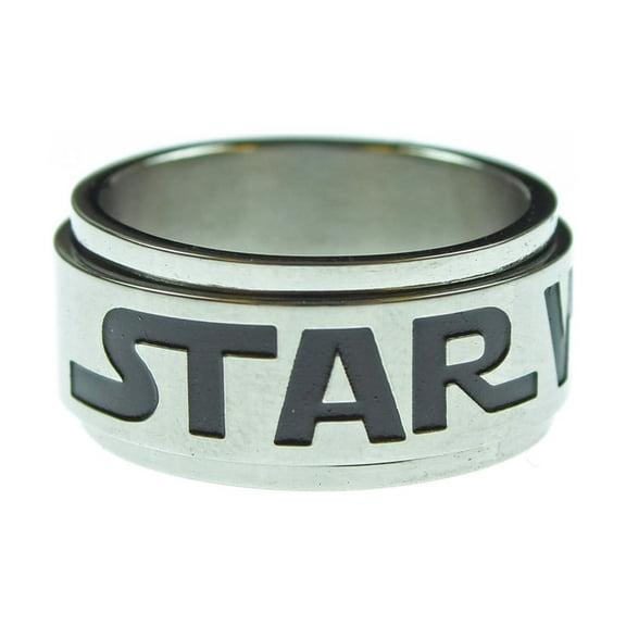Stainless Steel Logo Spinner Ring