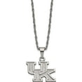 thumbnail image 1 of Stainless Steel Logoart Univ Of Kentucky Pendant & Chain With 2 In Ext. Neckla Made Thailand st516uk, 1 of 5
