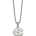 thumbnail image 1 of Stainless Steel Logoart University Of North Carolina Pendant & Chain With 2 In Made Thailand st516unc, 1 of 5