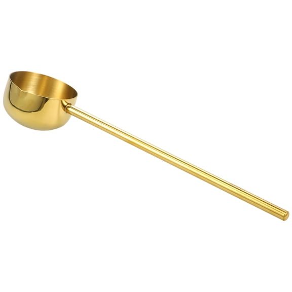 NIAIZEK 1Pack Stainless Steel Ladle for Home Cooking Golden for Home Users