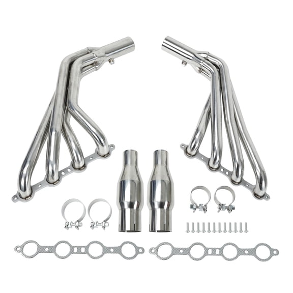 Stainless Steel Long Tube Exhaust Header Manifold for 10-15 Chevy Camaro SS LS3 6.2L V8 - MT001012 - T-304 Steel - Direct Bolt-On