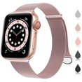 thumbnail image 1 of Stainless Steel Loop for Apple Watch Bands 38mm 40mm 41mm 42mm 44mm 45mm 46mm 49mm, Magnetic Clasp Replacement iWatch Bands for Series Ultra SE 10 9 8 7 6 5 4 3 2 1,Women & Men Watch Strap for Apple, 1 of 9