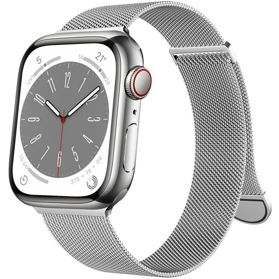 Stainless Steel Loop for Apple Watch Bands 38mm 40mm 41mm 42mm 44mm 45mm 46mm 49mm, Magnetic Clasp Replacement iWatch Bands for Series Ultra SE 10 9 8 7 6 5 4 3 2 1,Women & Men Watch Strap for Apple