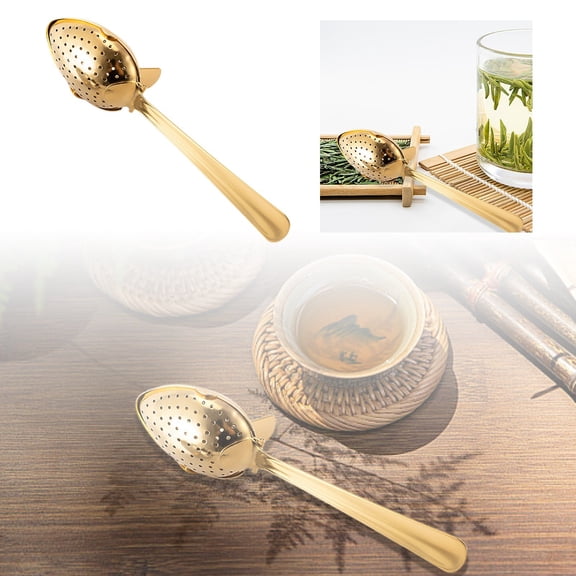 Stainless Steel Tea Infuser Diffuser Spoon with Ergonomic Handle for Loose Leaf Tea and Fine Ground Coffee Brewing