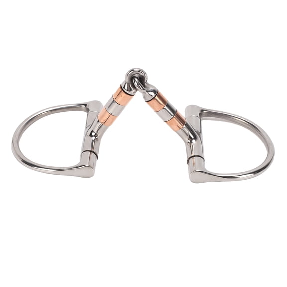 Stainless Steel Loose Ring Snaffle Horse Bit 10.24 inches / 26 cm Length 4.92 inches / 12.5 cm Mouth Width Exquisite Anti Bite Compact Portable Equestrian Equipment for Farm Everyday Use