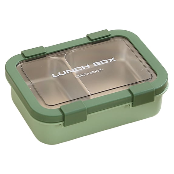 Stainless Steel Lunch Box, 2 Compartment Leakproof Bento Box, 750ml Divided Meal Prep Container, Metal Lunch Container with Lid, Food Container for Office, Work,Outdoor, Meal Prep Home Use