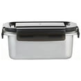 thumbnail image 1 of Stainless Steel Lunch Box,Airtight Food Preservation Storage Container,Leak-Proof Bento Box For Work & Travel,Stainless Steel Food Containers,Lunch Boxes,Bento Boxes,A,1PC, 1 of 4